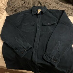L.L. Bean Men's Dark Blue Shirt Jacket